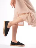 Kadın Siyah Triko Jüt Sargı El Yapımı Espadril TR44MY01A