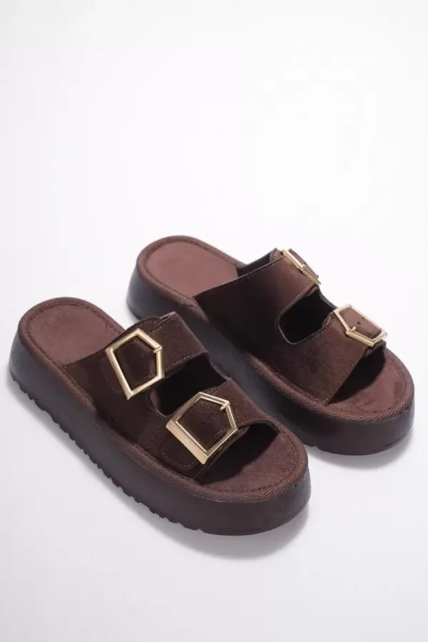 Kadın Kahverengi Günlük Terlik TR19MY02C