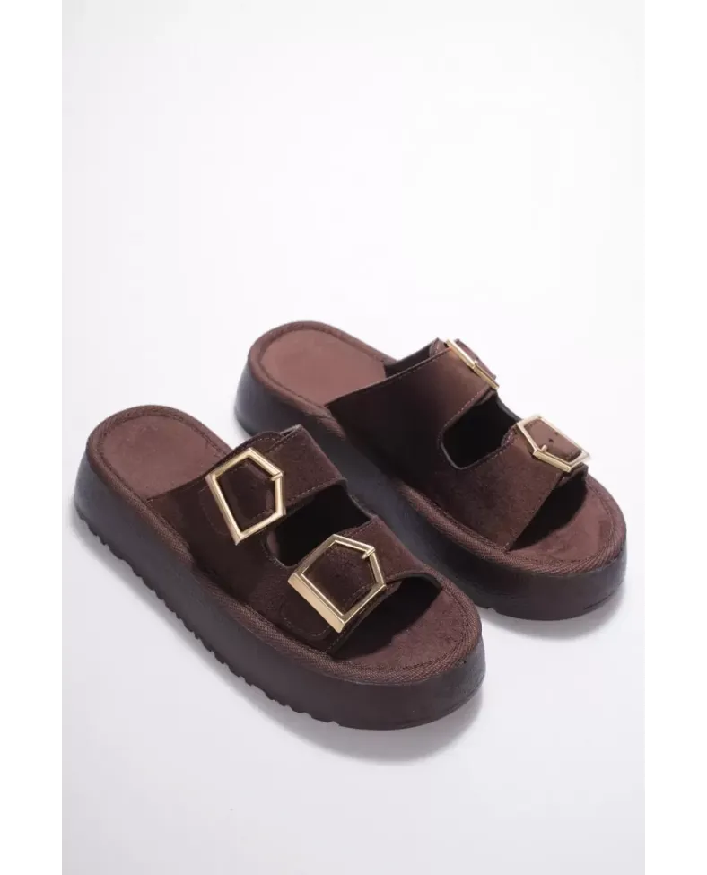 Kadın Kahverengi Günlük Terlik TR19MY02C