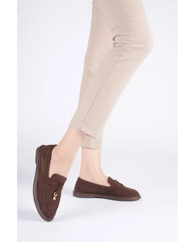 Kadın Acı Kahve Günlük Süet Ayakkabı TR27MS10D