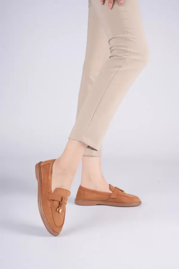 Kadın Taba Günlük Süet Ayakkabı TR27MS10C