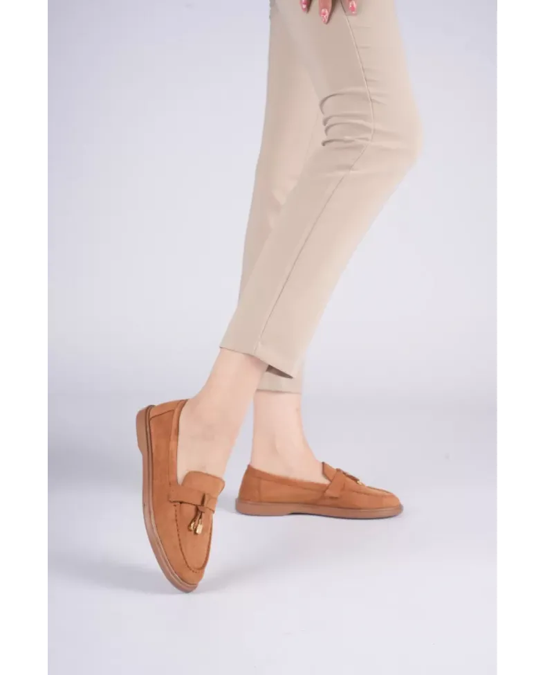 Kadın Taba Günlük Süet Ayakkabı TR27MS10C