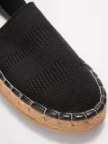 Kadın Siyah Triko Jüt Sargı El Yapımı Espadril TR44MY01A