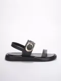 Kadın Siyah 2cm Topuk Boyu Yazlık Rahat Sandalet TR27MY05A