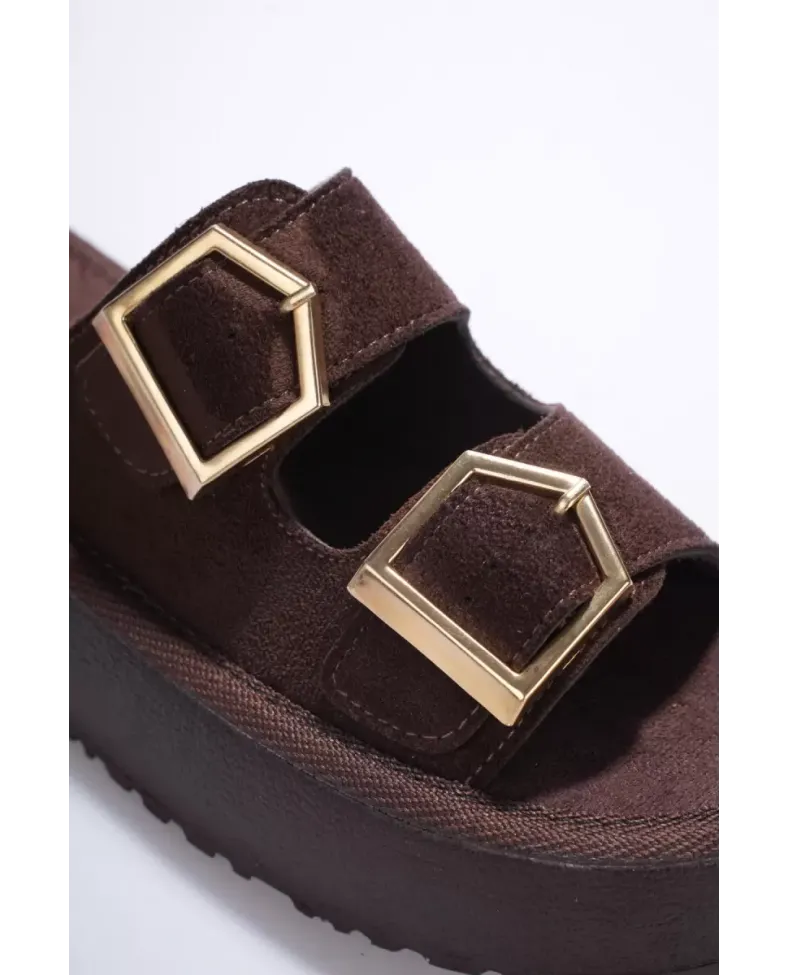 Kadın Kahverengi Günlük Terlik TR19MY02C