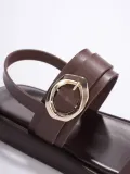 Kadın Acı Kahve 2cm Topuk Boyu Yazlık Rahat Sandalet TR27MY05C
