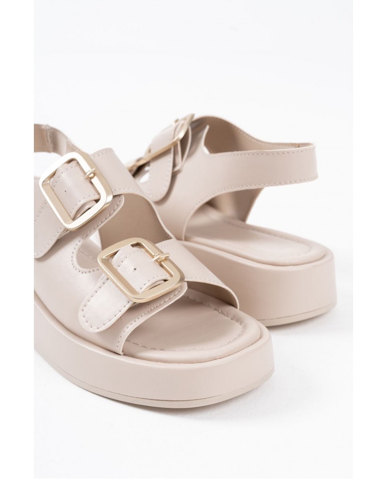 Bej Cilt Kadın Sandalet TR17MY02C