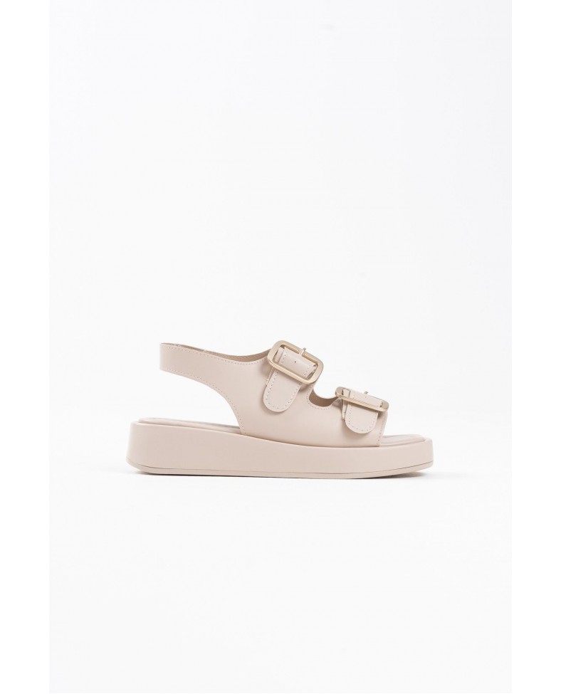 Bej Cilt Kadın Sandalet TR17MY02C