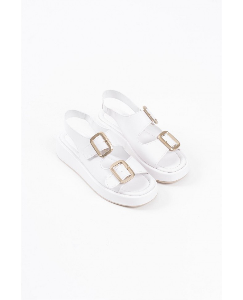 Beyaz Cilt Kadın Sandalet TR17MY02B