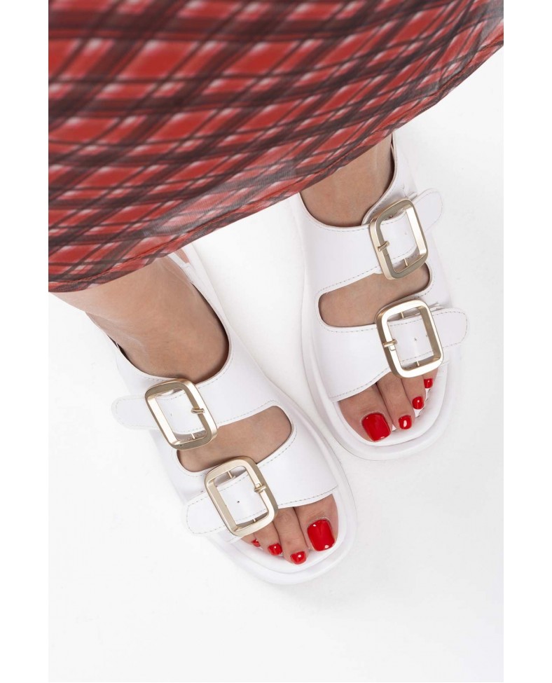 Beyaz Cilt Kadın Sandalet TR17MY02B