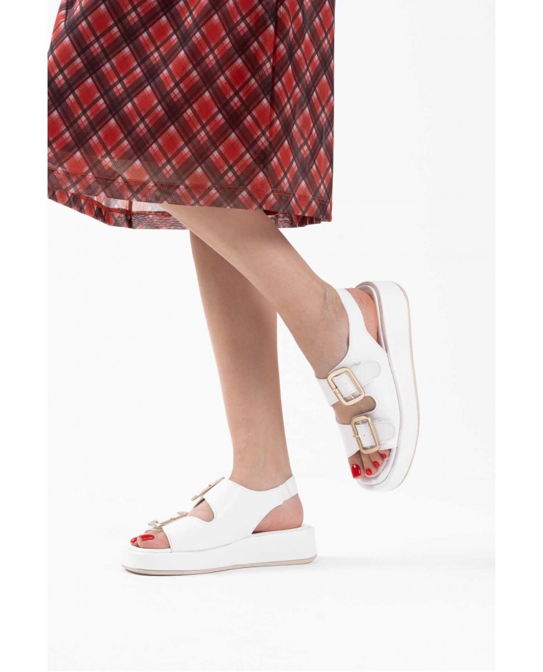 Beyaz Cilt Kadın Sandalet TR17MY02B