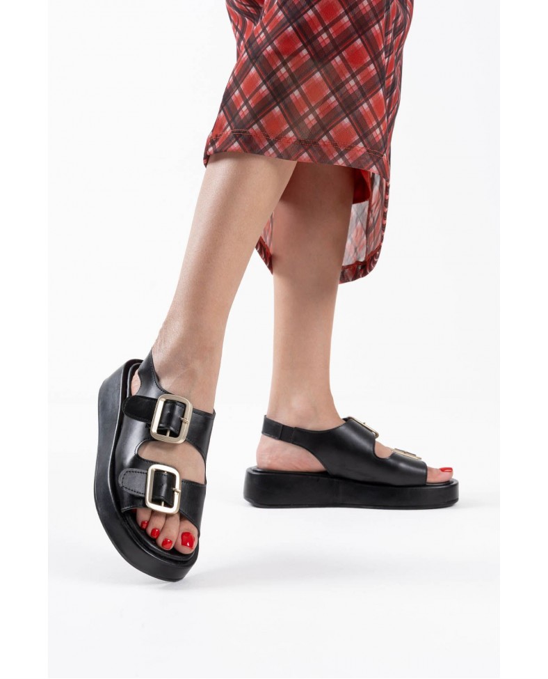 Siyah Cilt Kadın Sandalet TR17MY02A