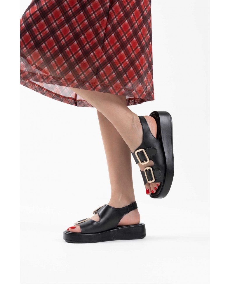 Siyah Cilt Kadın Sandalet TR17MY02A