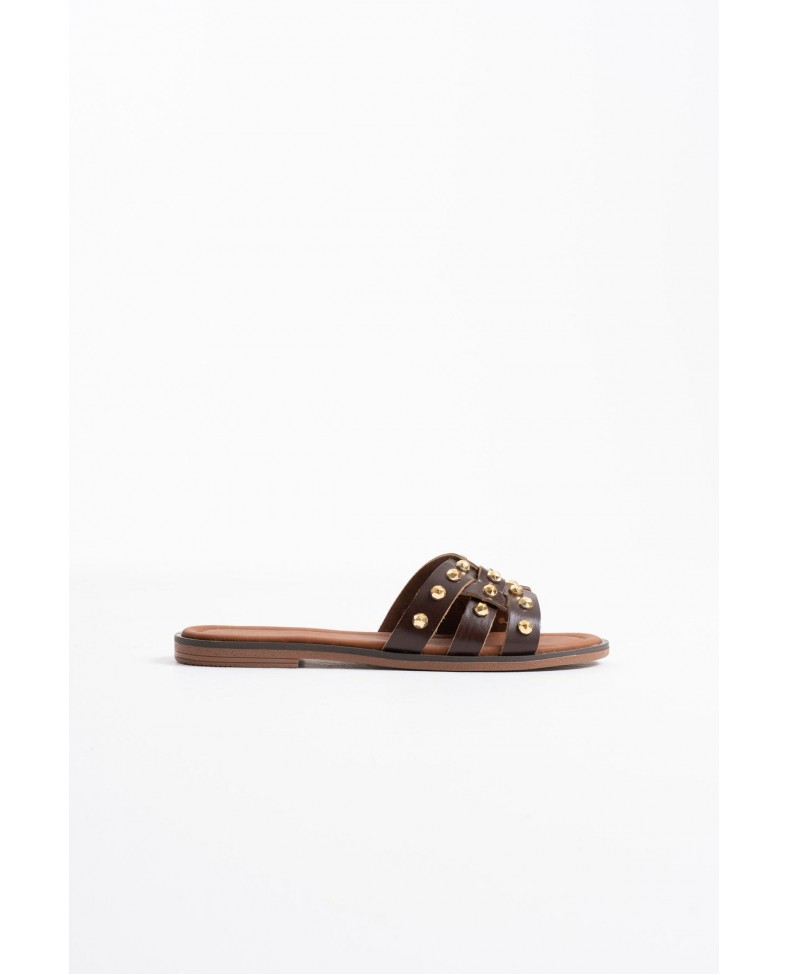 Acı Kahve Hakiki Deri Terlik TR31MY68F