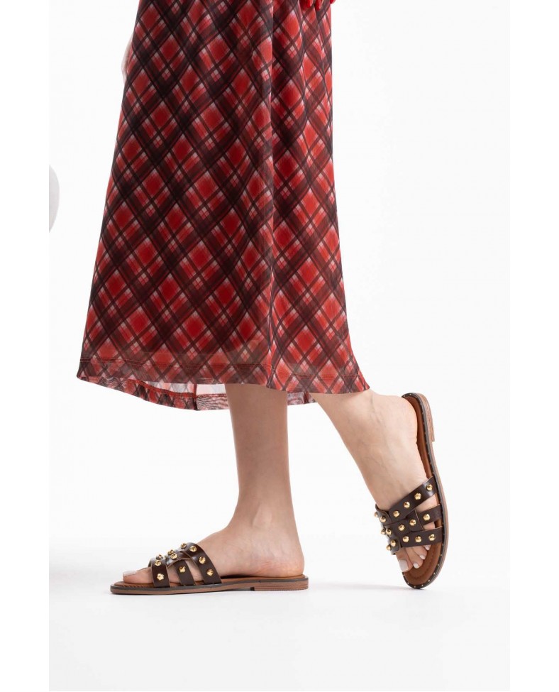 Acı Kahve Hakiki Deri Terlik TR31MY68F