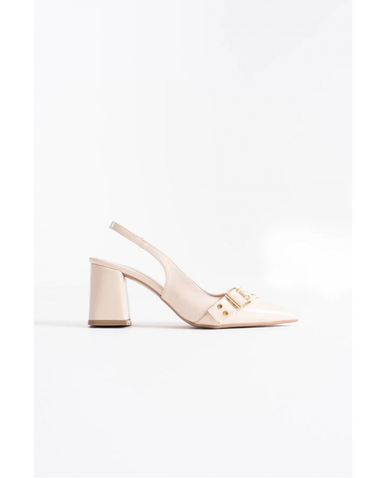 Bej Rugan Kadın Topuklu Ayakkabı TR08MS07B