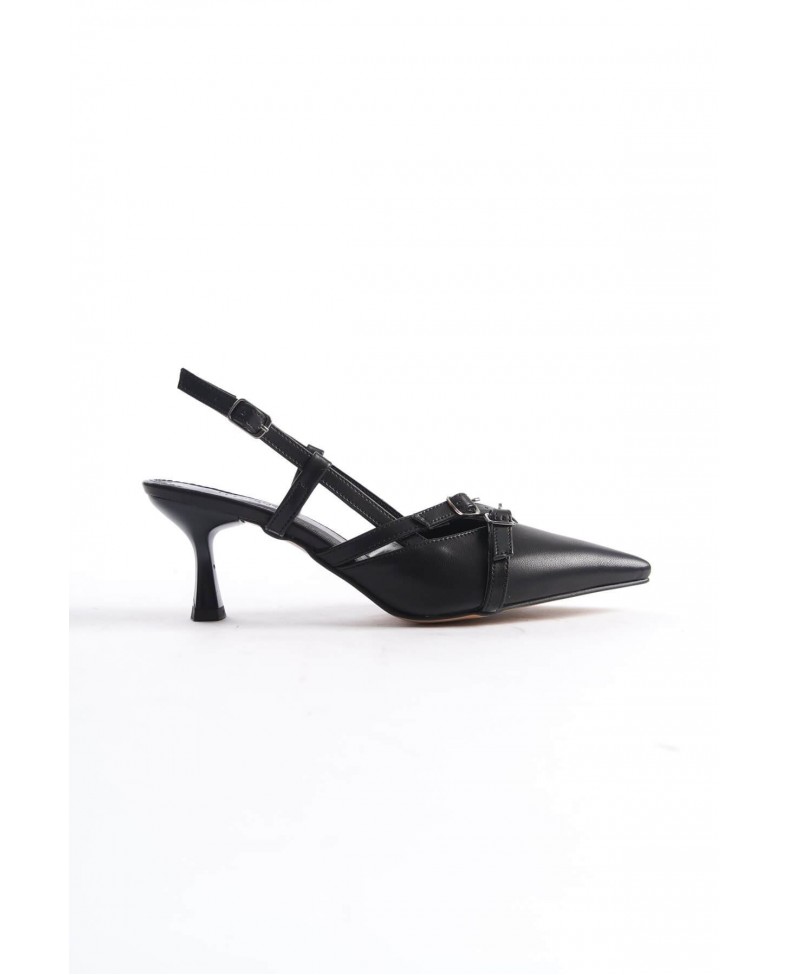 Kadın Siyah Topuklu Ayakkabı TR08MS17H