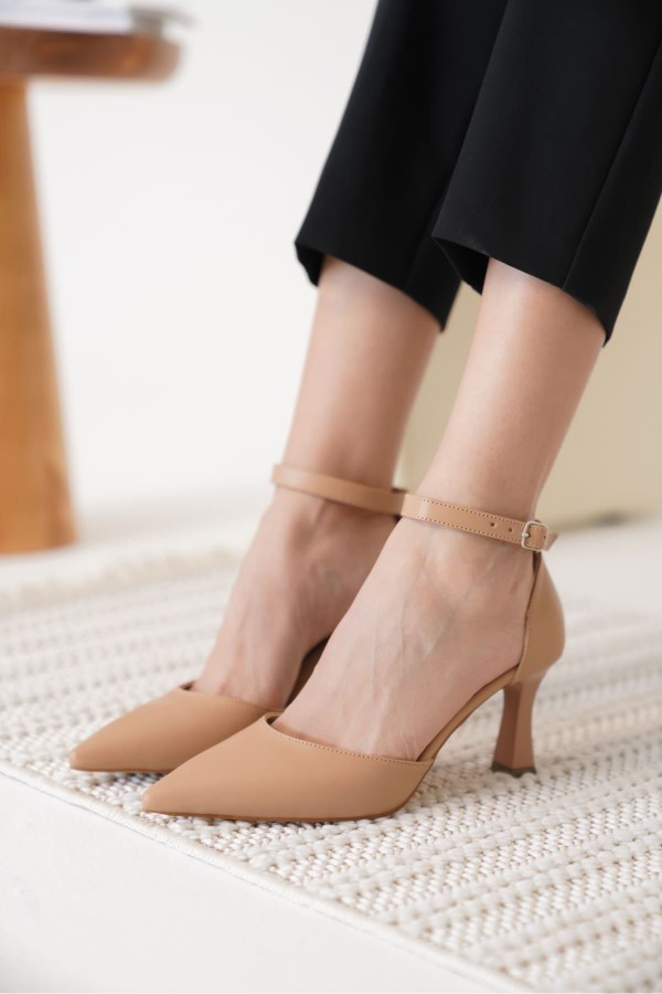Kadın Nude Topuklu Ayakkabı TR12MS01D