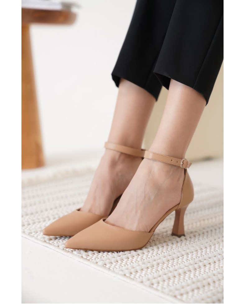 Kadın Nude Topuklu Ayakkabı TR12MS01D