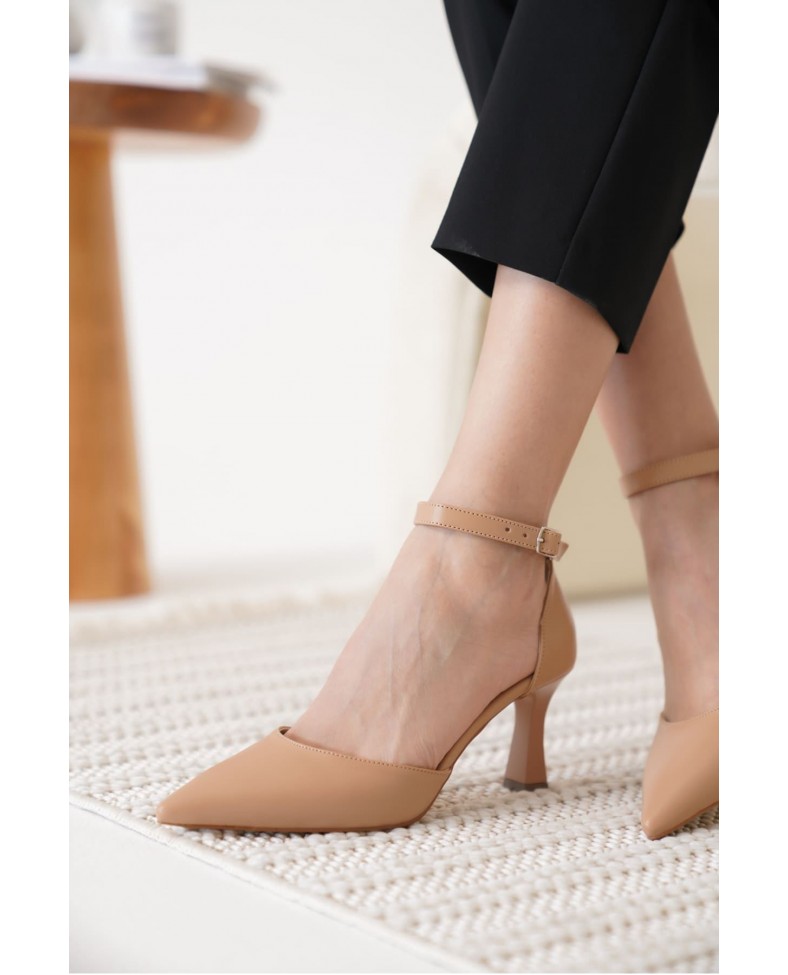 Kadın Nude Topuklu Ayakkabı TR12MS01D