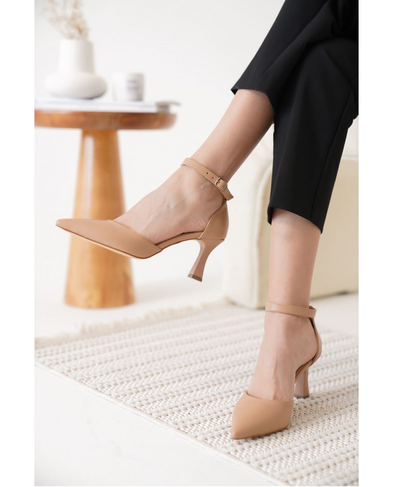 Kadın Nude Topuklu Ayakkabı TR12MS01D