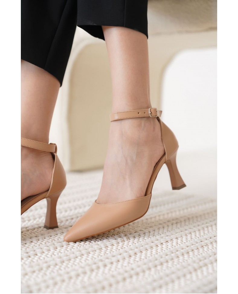 Kadın Nude Topuklu Ayakkabı TR12MS01D