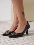 Kadın Siyah Topuklu Ayakkabı TR12MS07A