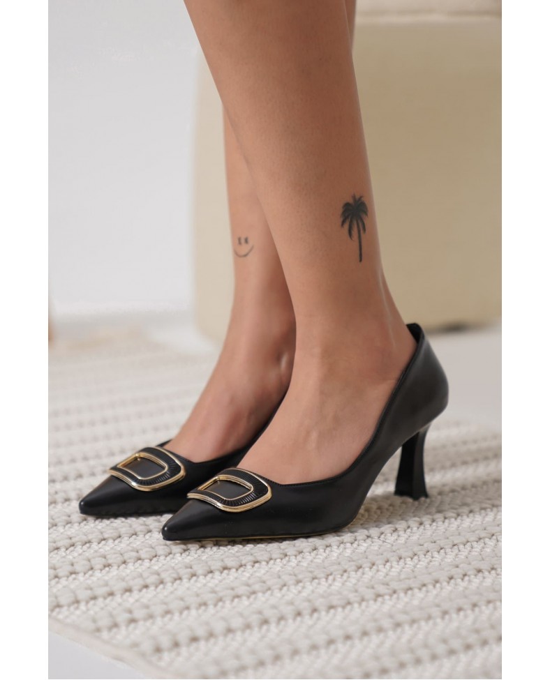 Kadın Siyah Topuklu Ayakkabı TR12MS07A