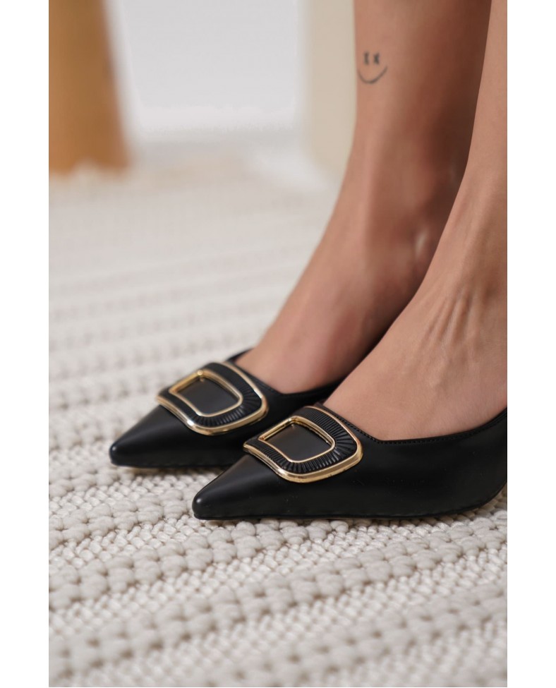 Kadın Siyah Topuklu Ayakkabı TR12MS07A