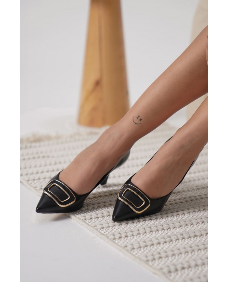 Kadın Siyah Topuklu Ayakkabı TR12MS07A