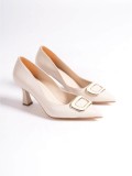Kadın Bej Topuklu Ayakkabı TR12MS07C