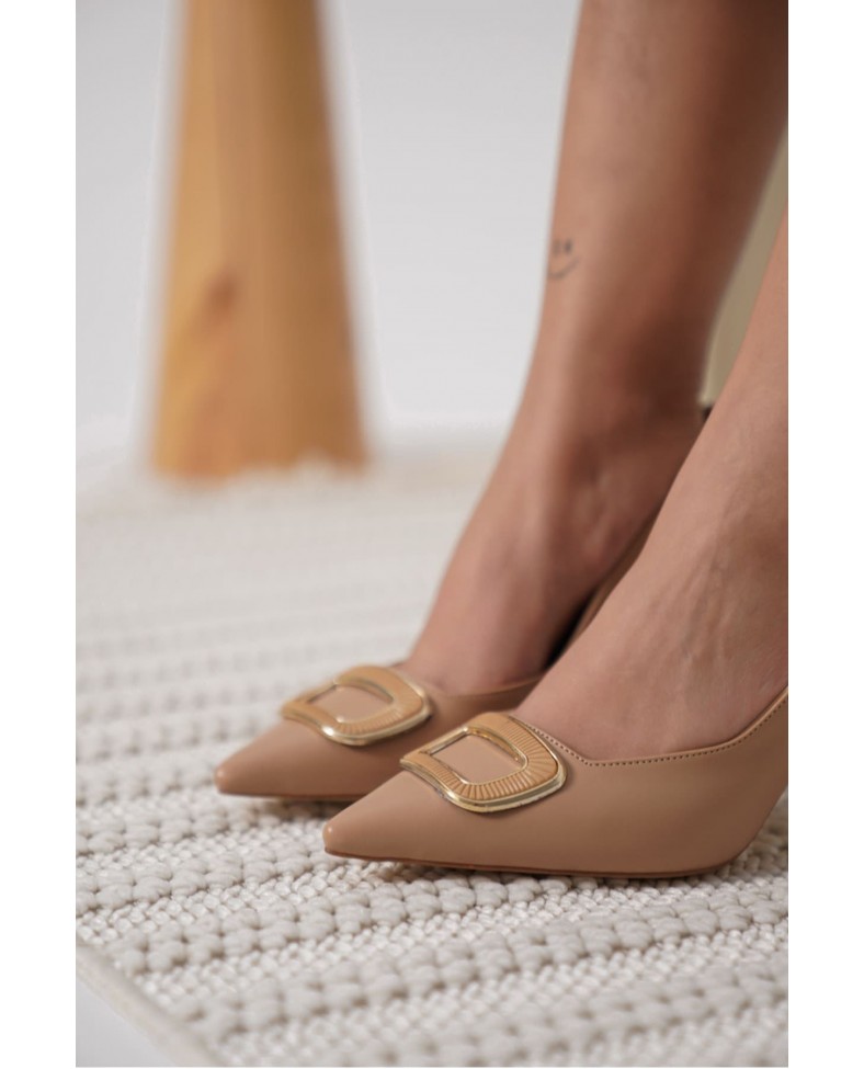 Kadın Nude Topuklu Ayakkabı TR12MS07D