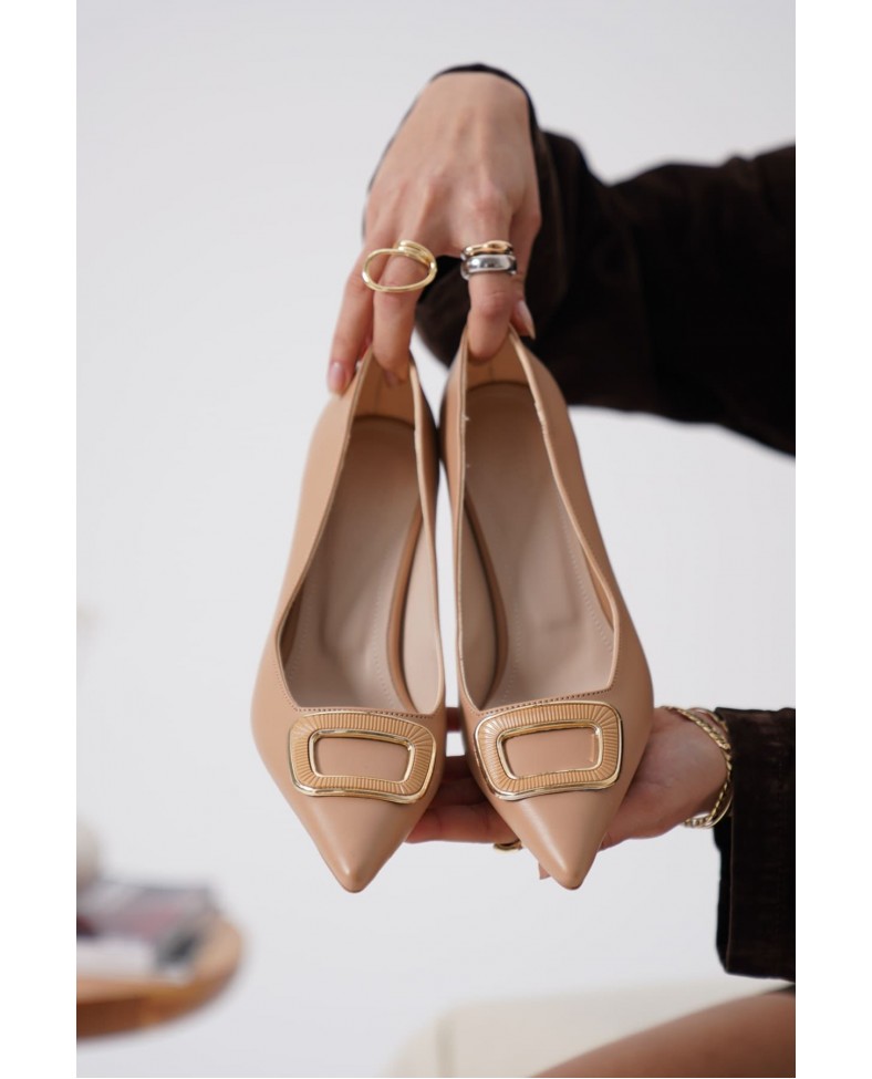 Kadın Nude Topuklu Ayakkabı TR12MS07D