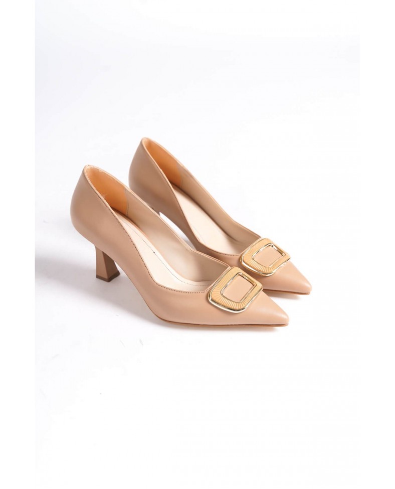 Kadın Nude Topuklu Ayakkabı TR12MS07D