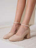 Kadın Mat Nude Topuklu Ayakkabı TR18MS06B