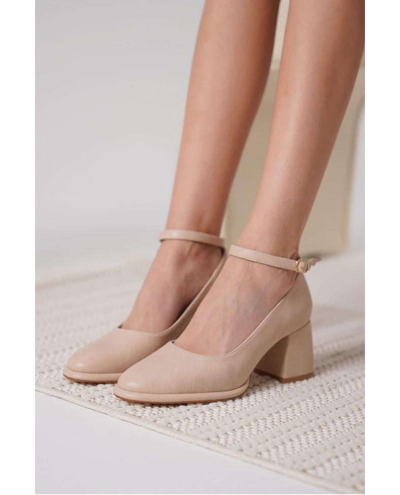 Kadın Mat Nude Topuklu Ayakkabı TR18MS06B