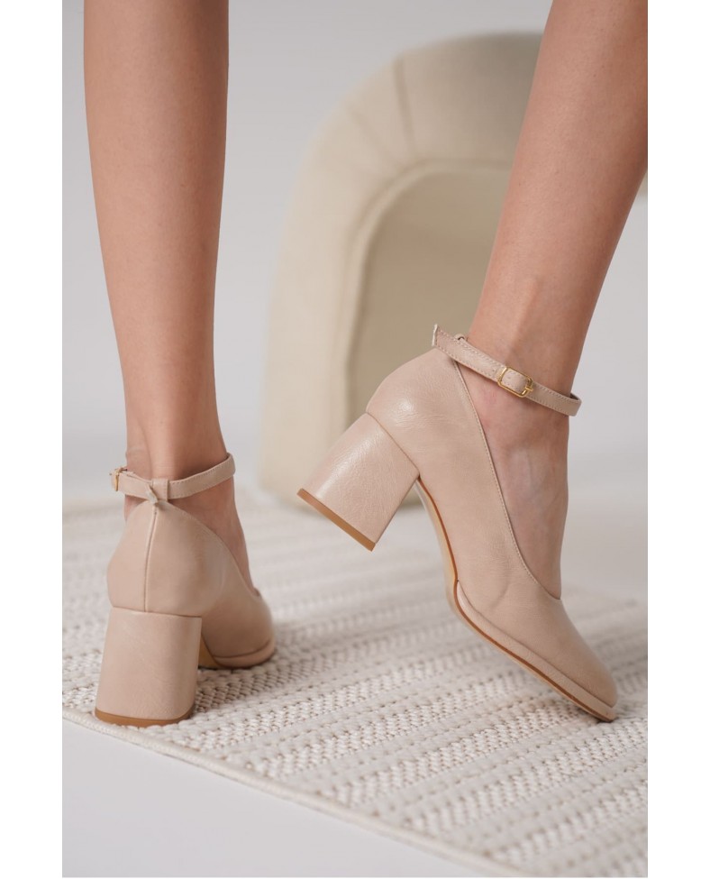 Kadın Mat Nude Topuklu Ayakkabı TR18MS06B