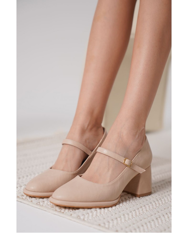 Nude Cilt Kadın Topuklu Ayakkabı TR18MS07D