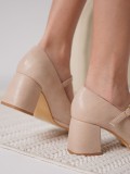 Nude Cilt Kadın Topuklu Ayakkabı TR18MS07D