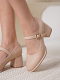 Nude Cilt Kadın Topuklu Ayakkabı TR18MS08D