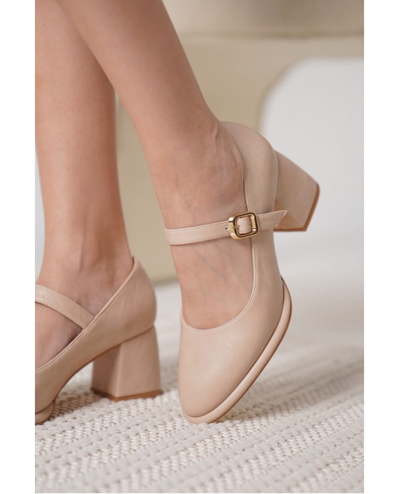 Nude Cilt Kadın Topuklu Ayakkabı TR18MS08D