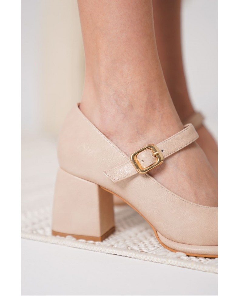 Nude Cilt Kadın Topuklu Ayakkabı TR18MS08D