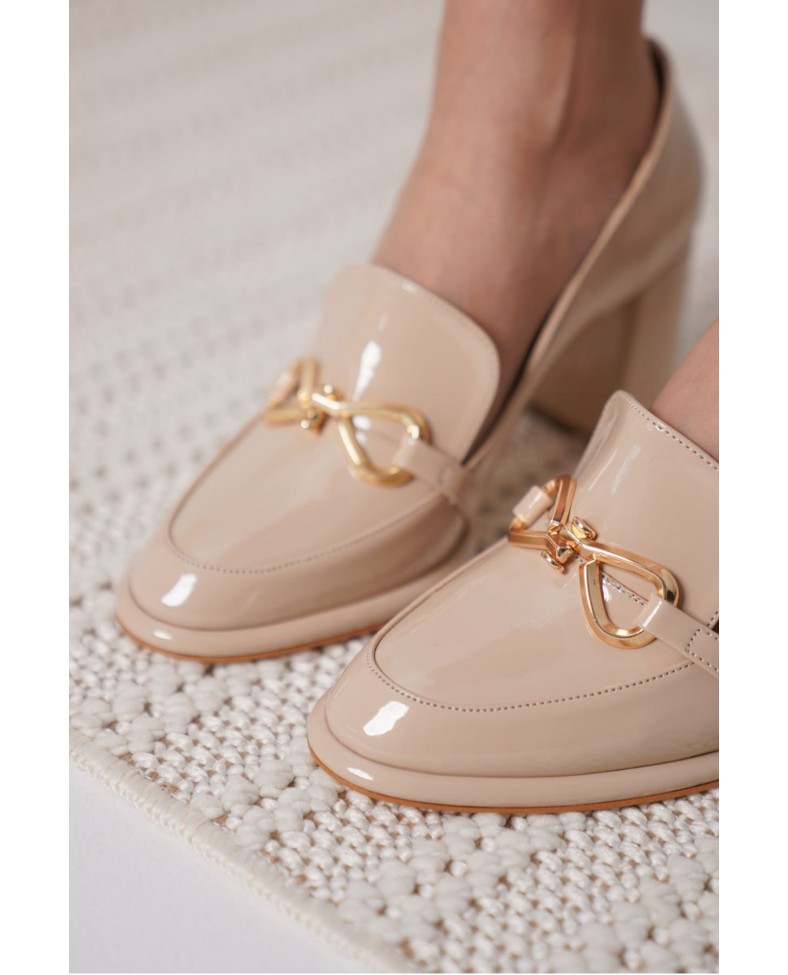 Nude Rugan Kadın Topuklu Ayakkabı TR18MS10B