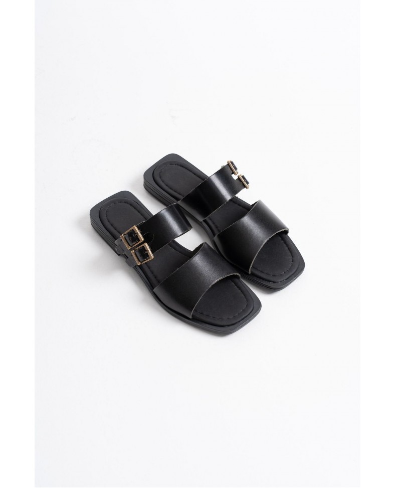 Siyah Hakiki Deri Terlik TR31MY33A