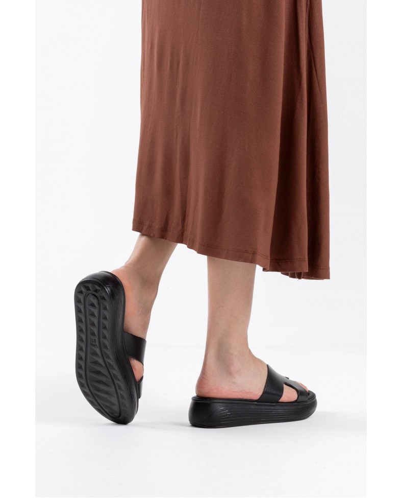 Siyah Hakiki Deri Terlik TR31MY54A