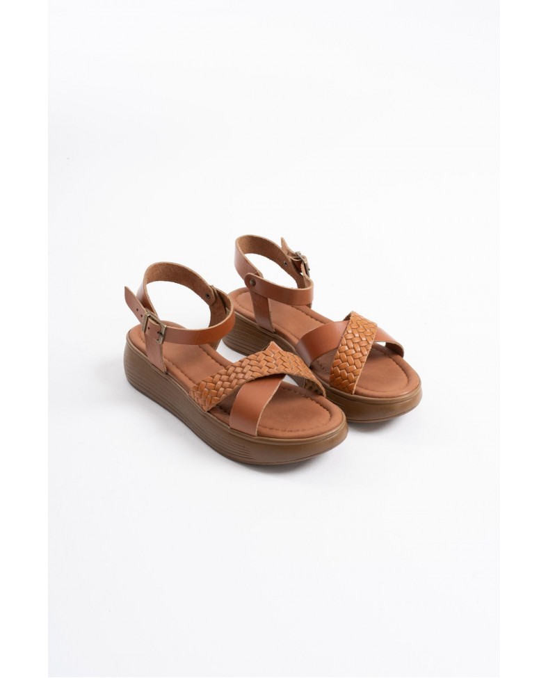Taba Hakiki Deri Sandalet TR31MY58B