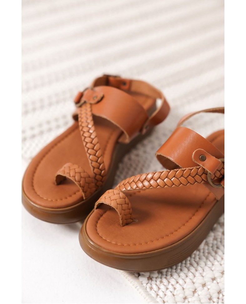 Taba Hakiki Deri Sandalet TR31MY64C