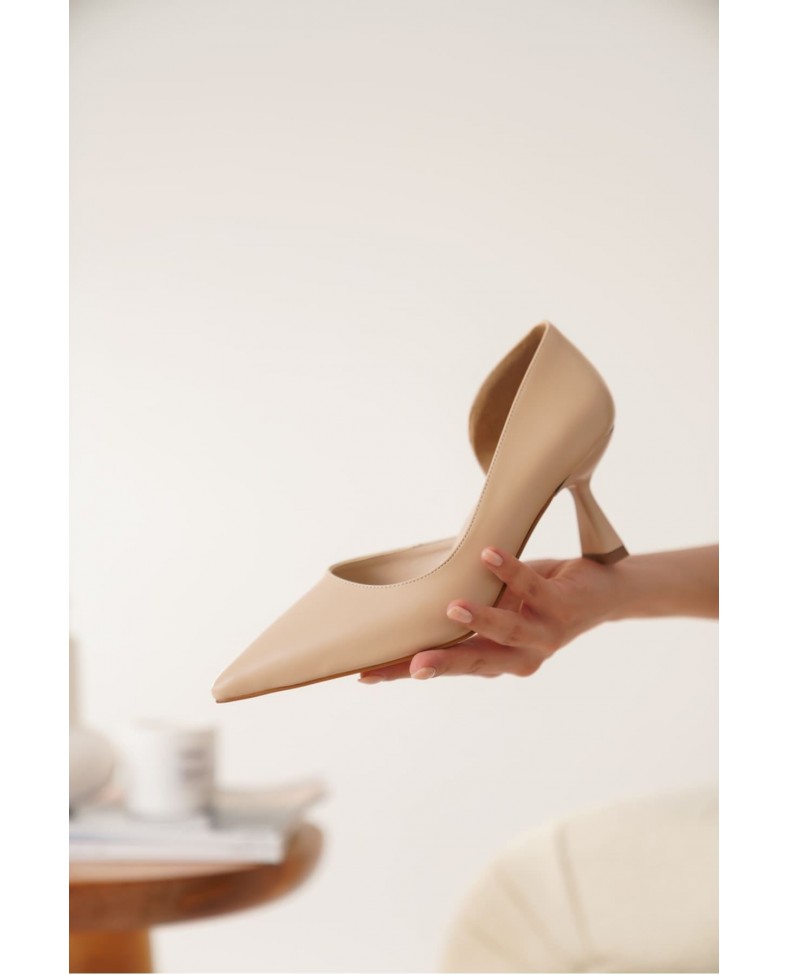 Kadın Nude Cilt Topuklu Ayakkabı TR08MS44B
