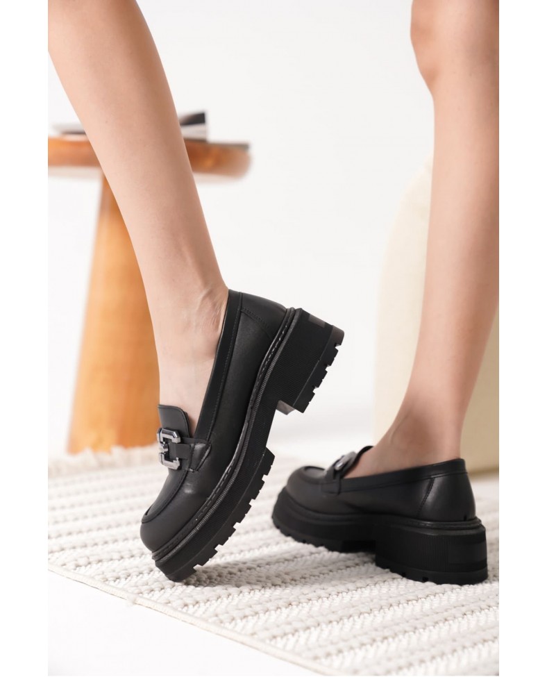 Cilt Siyah Kadın Loafer TR17MS01D