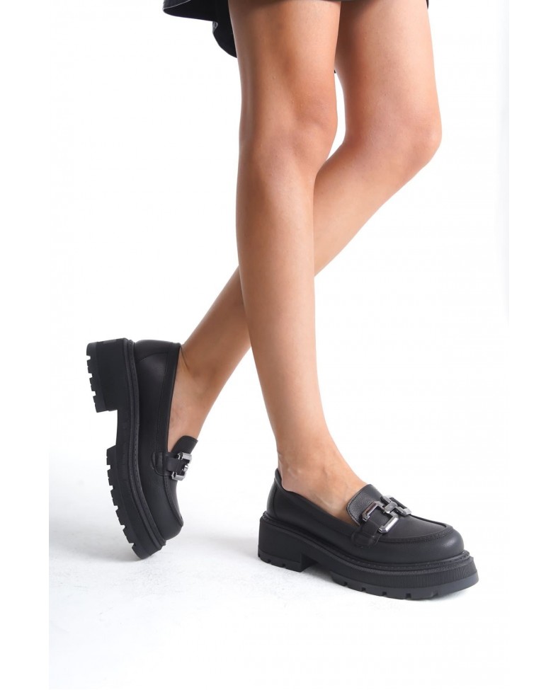 Cilt Siyah Kadın Loafer TR17MS01D
